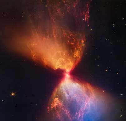 詹姆斯韦伯太空望远镜捕捉到令人惊叹的炽热太空沙漏图像