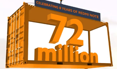 Redmi Note系列出货量突破7200万部