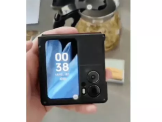 Oppo Find N2翻盖照相手机有一个巨大的显示屏