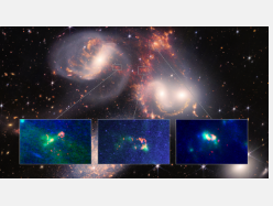 ALMA和JWST揭示银河冲击正在以神秘的方式塑造斯蒂芬的五重奏