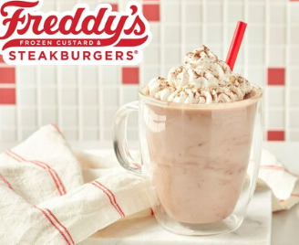 Freddy's 限时推出采用Ghirardelli制成的冷冻热巧克力奶昔