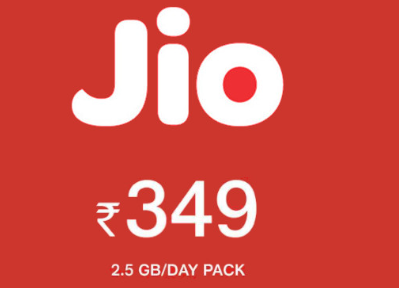 Jio推出新的 2.5GB每天数据计划卢比349