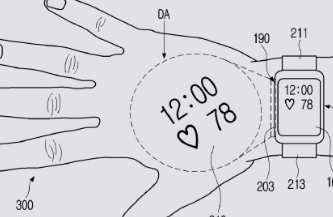 三星为内置投影仪的智能手表申请专利