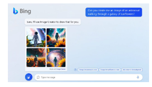 微软推出由ChatGPT提供支持的必应图像创建器