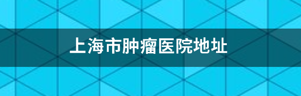帮忙推荐距“上海市肿瘤医院”较近的宾馆?谢谢？ 上海肿瘤医院地址