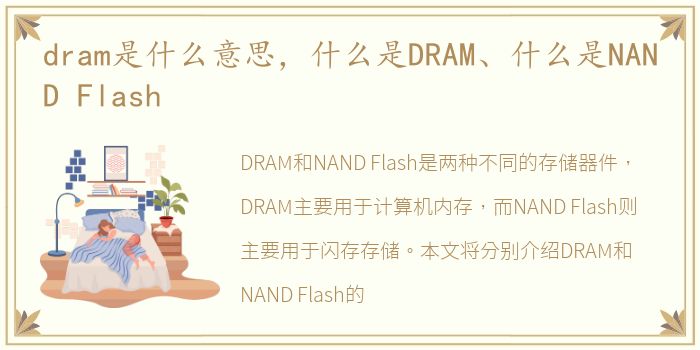 dram是什么意思，什么是DRAM、什么是NAND Flash