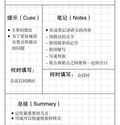 康奈尔笔记法我怎么用？ 康奈尔笔记法模板下载