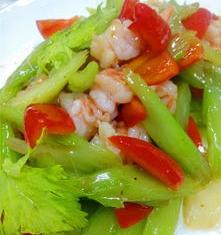 香芹炒虾仁怎么炒？ 西芹炒虾仁