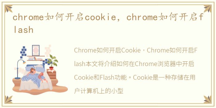 chrome如何开启cookie，chrome如何开启flash