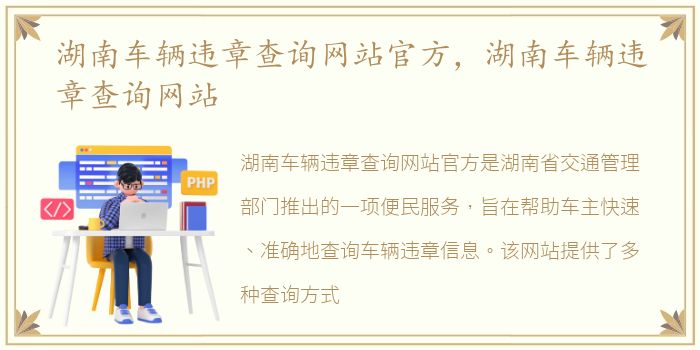 湖南车辆违章查询网站官方，湖南车辆违章查询网站