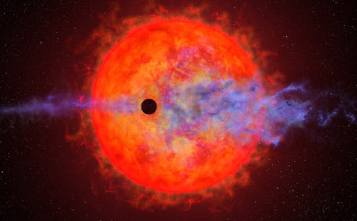 年轻的海王星大小的系外行星在绕其母星运行时偶尔会喷出氢气