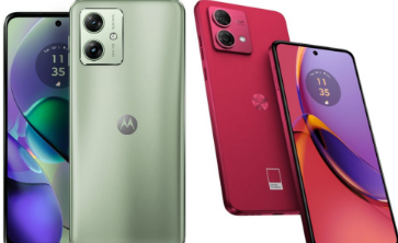 配备50MP摄像头的摩托罗拉motog54和g84渲染中的OIS表面