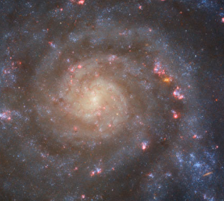 哈勃太空望远镜观察中间螺旋星系IC 5332