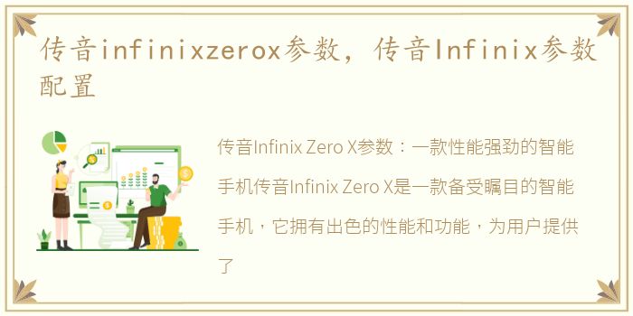 传音infinixzerox参数，传音Infinix参数配置