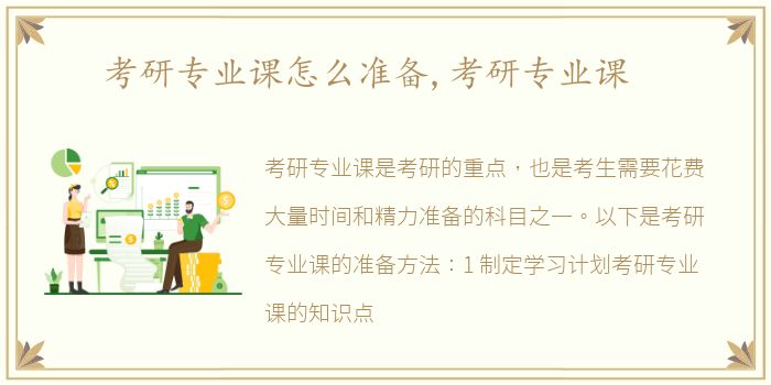 考研专业课怎么准备,考研专业课