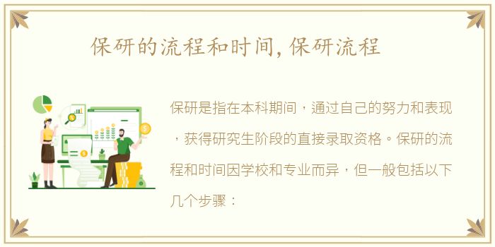 保研的流程和时间,保研流程