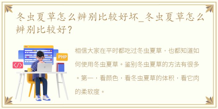 冬虫夏草怎么辨别比较好坏_冬虫夏草怎么辨别比较好？