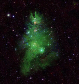天文学家发布圣诞树星团的惊人图像
