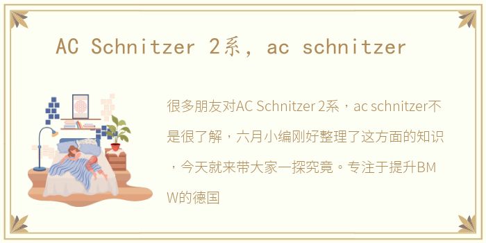 AC Schnitzer 2系，ac schnitzer