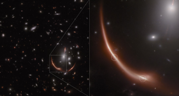 韦伯发现距地球100亿光年的引力透镜超新星