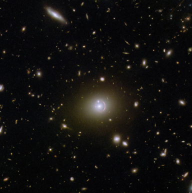 哈勃望远镜看到鲸鱼座中无数遥远的星系