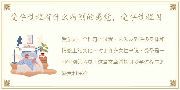 受孕过程有什么特别的感觉，受孕过程图