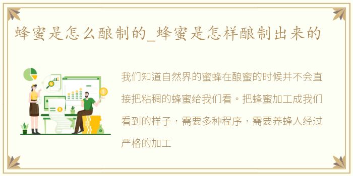 蜂蜜是怎么酿制的_蜂蜜是怎样酿制出来的