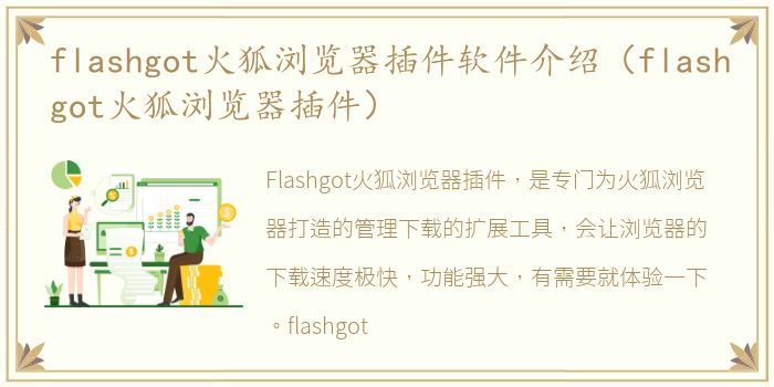 flashgot火狐浏览器插件软件介绍（flashgot火狐浏览器插件）