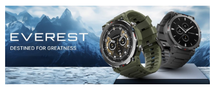 Crossbeats Everest配备1.43英寸AMOLED显示屏坚固耐用的设计蓝牙通话功能