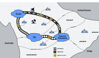 谷歌推出两条新海底电缆的中央太平洋连接计划