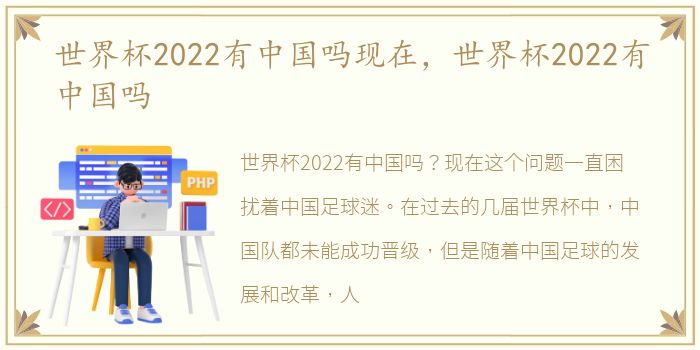 世界杯2022有中国吗现在，世界杯2022有中国吗
