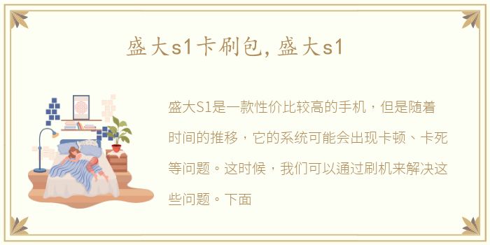盛大s1卡刷包,盛大s1