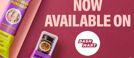 UNLIMEAT紫菜包饭产品现可通过DoorDash的DashMart购买