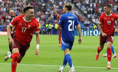 瑞士2-0意大利球员评分前阿森纳球员表现亮眼卫冕冠军无缘2024年欧洲杯