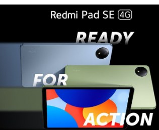 红米Pad SE 4G平板电脑配备8.7英寸90Hz显示屏支持4G通话推出