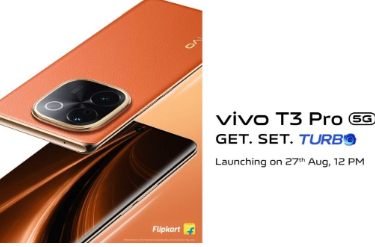 vivo T3 Pro 5手机将于8月27日在市场推出