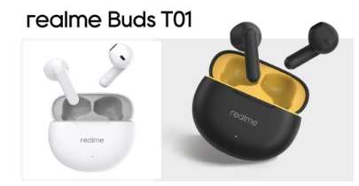 realme Buds T01配备13毫米驱动器和AIENC推出